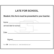 3N - Late for School