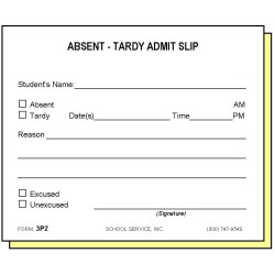 3P2 - Two-Part Absent-Tardy Admit
