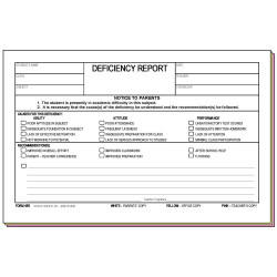 45R - Deficiency Report