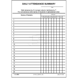 46A - Daily Attendance Summary