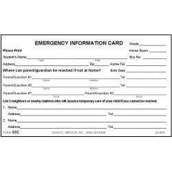 52C - Emergency Information Card