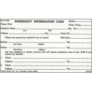 R52D - Rolodex Emergency Card w/Aspirin