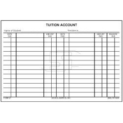 57 - Tuition Account Card