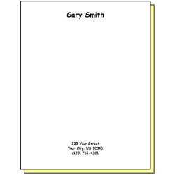 68H2 - Two-Part Personalized Note Pad w/Name & Address