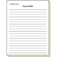 68R2 - Two-Part Lined Paper A Note from Personalized Note Pad