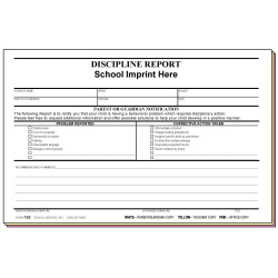 73G - Discipline Report w/School Imprint