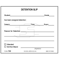 75B - Detention Slip