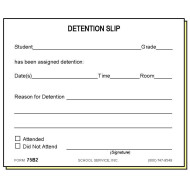 75B2 - Two-Part Detention Slip
