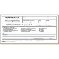 75D - Detention Notice w/School Imprint