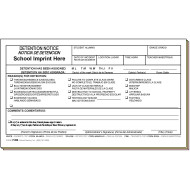 75DB - Detention Notice w/School Imprint - Bilingual
