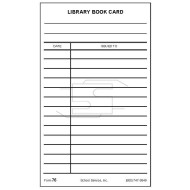 76 - Library Book Card