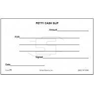 77 - Petty Cash Slip