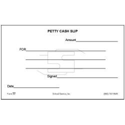 77 - Petty Cash Slip