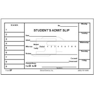8F - Student's Admit Slip