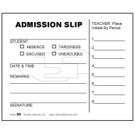 8N - Admission Slip