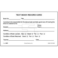 92A - Text Book Record Card