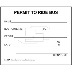 98A - Permit to Ride Bus