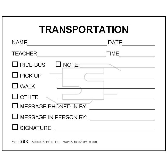 98K - Transportation