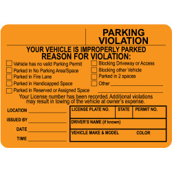 B56 - Parking Violation Sticker Book