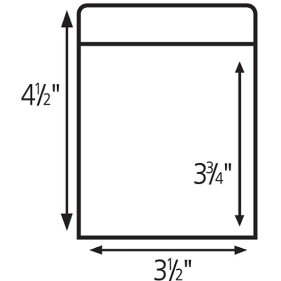 L22 - Library Book Pocket w/Adhesive Back