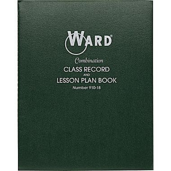 SA-910-18 - WARD Combination Class Record & Lesson Plan Book