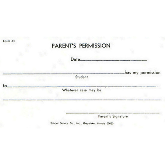 63 - Parent's Permission