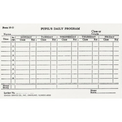 25D - Large Pupil's Daily Program