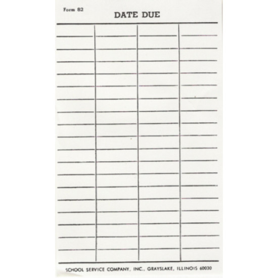 82 - Date Due Record
