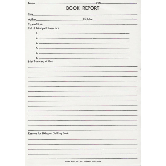 61B - Book Report