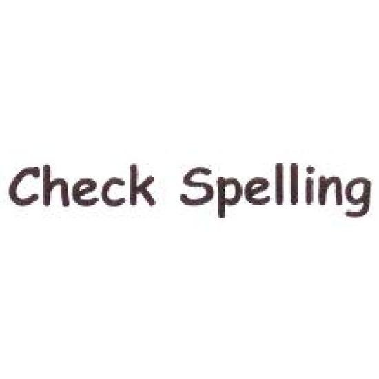 AS64 - Large Check Spelling Stamp 