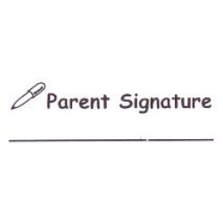 AS45 - Large Parent Signature Stamp 