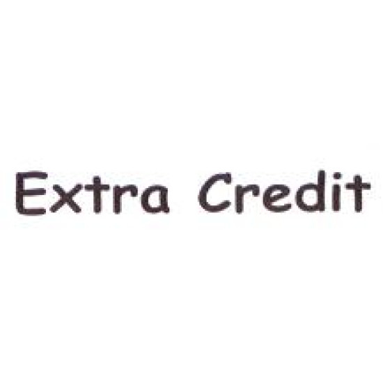 AS46 - Large Extra Credit Stamp AS46 - Large Extra Credit Stamp