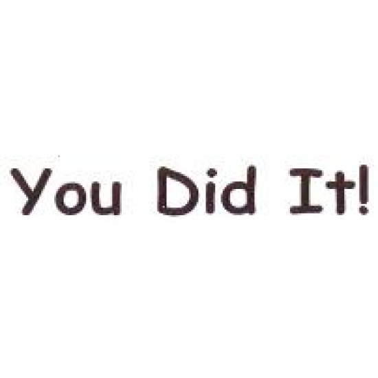 AS34 - Large You Did It! Stamp AS34 - Large You Did It! Stamp