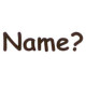 AS30 - Large Name? Stamp AS30 - Large Name? Stamp