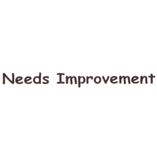 AS48 - Large Needs Improvement Stamp AS48 - Large Needs Improvement Stamp