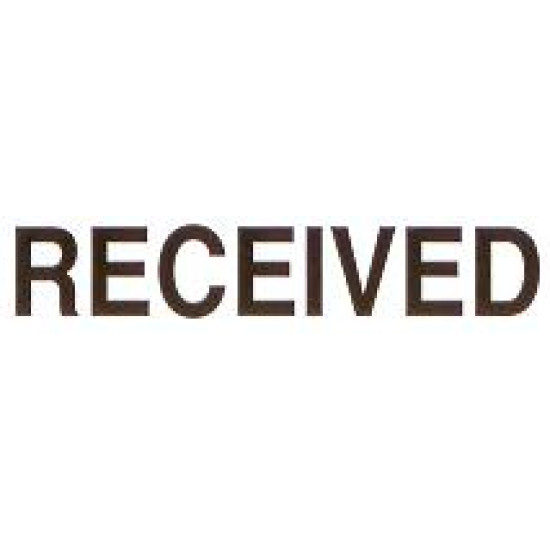 AS68 - Large Received Stamp AS68 - Large Received Stamp