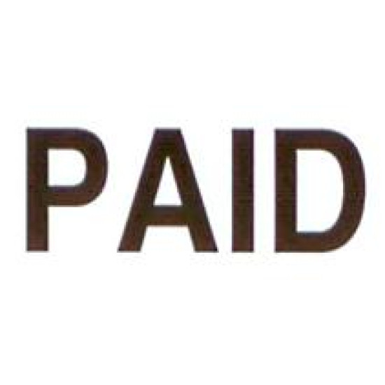 AS73 - Large Paid Stamp AS73 - Large Paid Stamp