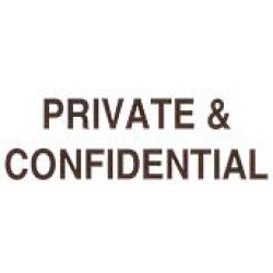 AS81 - Large Private & Confidential Stamp 