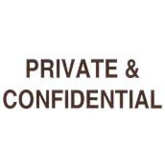 AS81 - Large Private & Confidential Stamp 