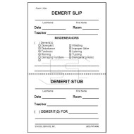 113A - Demerit Slip with Perforated Stub