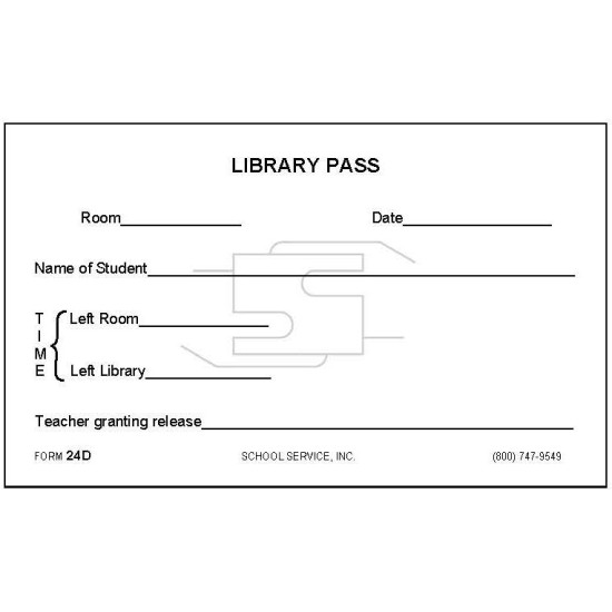 24D - Library Pass