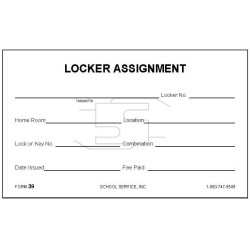 39 - Locker Assignment