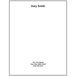 68G - Personalized Note Pad w/Name & Address