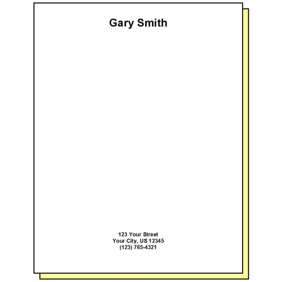 68G2 - Two-Part Personalized Note Pad w/Name & Address