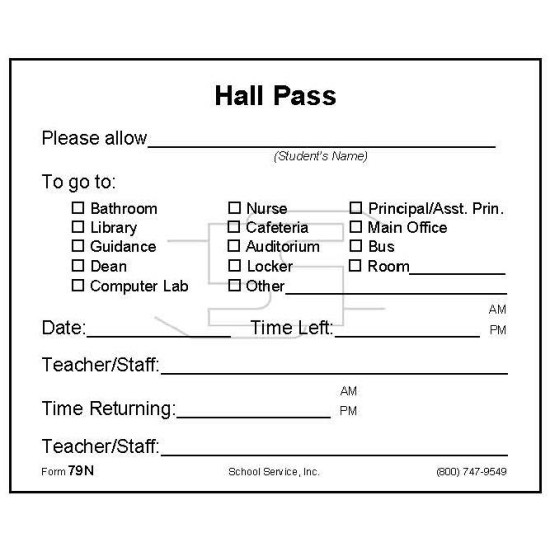 79N - Hall Pass